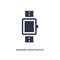 modern wirstwatch icon on white background. Simple element illustration from airport terminal concept