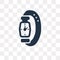 Modern Wirstwatch vector icon isolated on transparent background