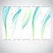 Modern womanly soft swoosh lines perfect cards collection. Bright smooth transparent wave pattern flyers