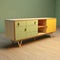 Modern Wood Sideboard With Organic Chemistry And Waste Management Elements