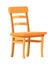 Modern wood yellow chair
