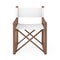 Modern Wooden Folding Director or Garden Chair. 3d Rendering