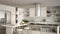 Modern wooden kitchen with wooden details, close up, island with