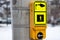 Modern Yellow Pedestrian Call Button