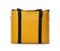 Modern yellow thermo bag isolated