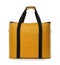 Modern yellow thermo bag on white