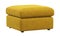 Modern yellow velvet upholstery ottoman. 3d render