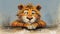 Modernism Cartoon Tiger: Pulled, Scraped, Scratched, Meditative Poses