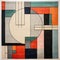 Modernism Inspired Art Deco Rug With Abstract Artwork