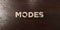 Modes - grungy wooden headline on Maple - 3D rendered royalty free stock image