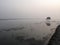 Modest straw hut of Indian fishermen in the Ganges, Sunderband, India