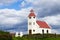 Modhrudalur church close up, Iceland. Small church