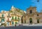 MODICA, ITALY, APRIL 26, 2017:  View of the Palazzo dei Conti and Chiesa di Santa Maria di Betlem in Modica, Sicily, Italy