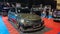 Modified black Mitsubishi Lancer Evolution VIII sedan on display at Indonesia Modification Expo 2023