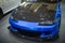 Modified blue Nissan Silvia S15 front end displayed in Indonesia Modification Expo