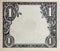 Modified decorative one dollar bill artwork