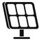 Module solar panel icon simple vector. Fixture light