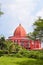 Moekhlas Sidik Mosque, Pandaan District, Pasuruan. it also called Red Mosque