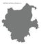 Moenchengladbach city map grey illustration silhouette shape