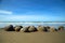 Moeraki boulders beach in New Zealand