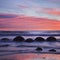 Moeraki Boulders Pink Sunrise