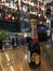 A Moet Chandon Champagne Bottle on a Bar