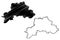 Mogilev Region Republic of Belarus, Byelorussia or Belorussia, Regions of Belarus map vector illustration, scribble sketch