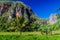 Mogote limestone hill covered by vegetation in Vinales valley, Cub