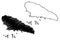 Moheli island Union of the Comoros, Comoro Islands map vector illustration, scribble sketch MohÃ©li or Mwali map