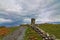 Moher Tower - Stone fence along road leading to Moher Tower