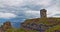 Moher Tower - Windswept stone ruin of an old watchtower which stands on Hag\'s Head