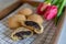 Mohnzelten, typical German cookies filled with poppy seeds