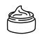 Moisture cream icon. Skin care line icon. Outline signs for skincare products property.