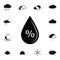 moisture percentage icon. Detailed set of weather icons. Premium graphic design. One of the collection icons for websites, web des