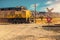 Mojave Desert Train Railroad Crossing