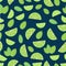 Mojito cocktail - seamless pattern of lime and mint leaves
