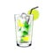 Mojito cocktail on white vector