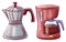 Moka Pot and Coffee Making Machine Equipments