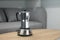 Moka pot espresso machine on the stove