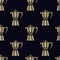 Moka pot seamless doodle pattern, vector illustration