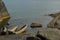 Mokoro boats at the shores of Lake Malawi