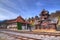 Mokra Gora, Wooden Town / Mechavnik/, train station - Town which was build for the film `Life is a miracle` by Emir Kusturica