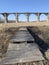 Mokrinsky railway bridge - historical reinforced concrete arched viaduct