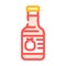 molasses pomegranate color icon vector illustration