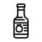 molasses pomegranate line icon vector illustration