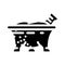 molcajete mexican cuisine glyph icon vector illustration