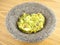 Molcajete Mortar Bowl Filled With Guacamole
