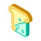 Mold on bread isometric icon vector illustration