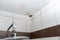 Mold house ceiling moisture. Simple, modern style, moist wall