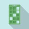 Mold ice cube tray icon flat vector. Water container